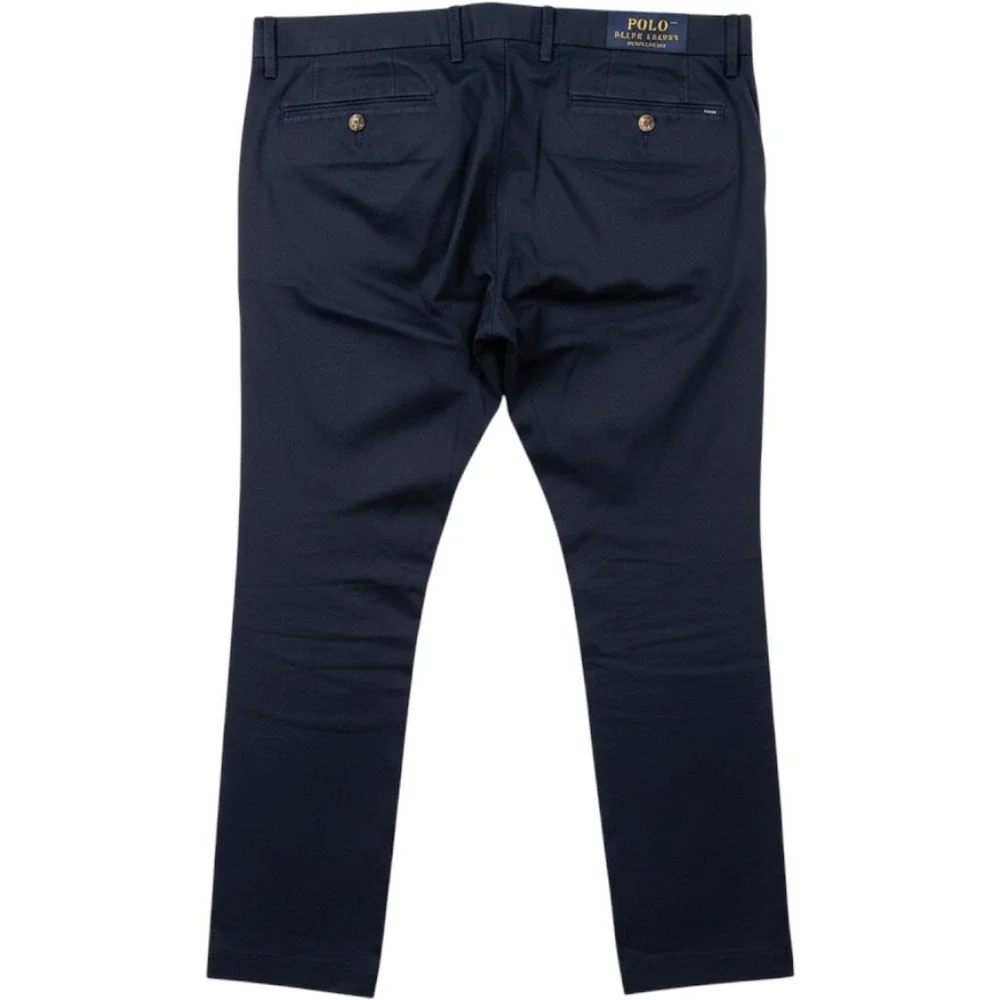 Polo Ralph Lauren Mens Stretch Slim Fit Chino Pants Navy Blue 36x30 NEW MSRP 89